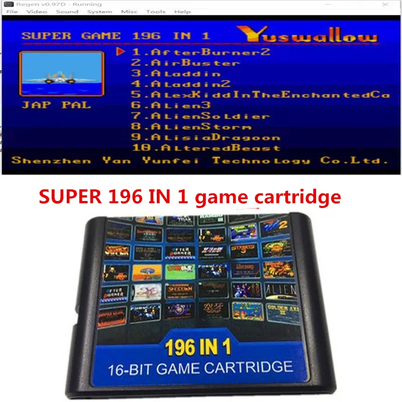 2022 !!! 196 In 1 Multi Games Pastella Di 112 In 1 E 126 In 1 Per Sega Mega Drive Per Pal E Ntsc Drop Shipping