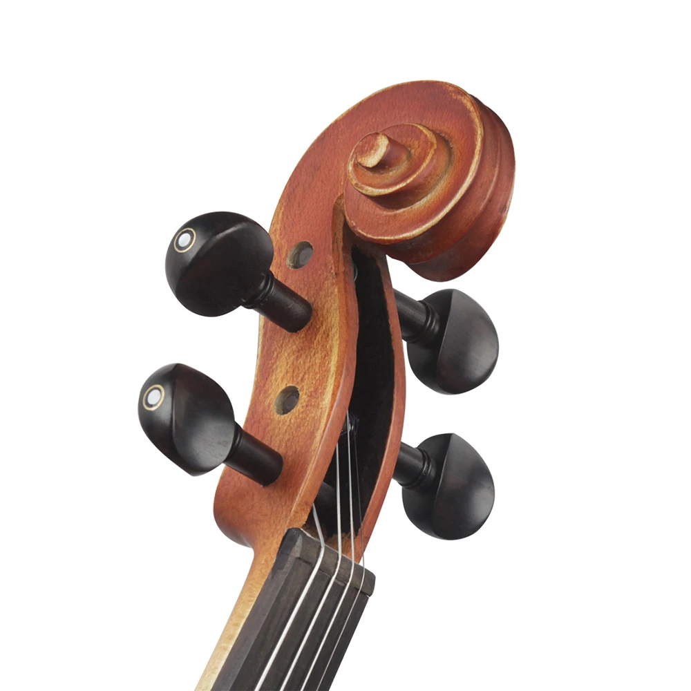 Violin tuning pegs 4 Pcs/Set Violin Tuning Pegs Tuners Ebony String Instrument Accessories for 1/8 1/4 1/2 3/4 4/4 Fiddle Violin Parts