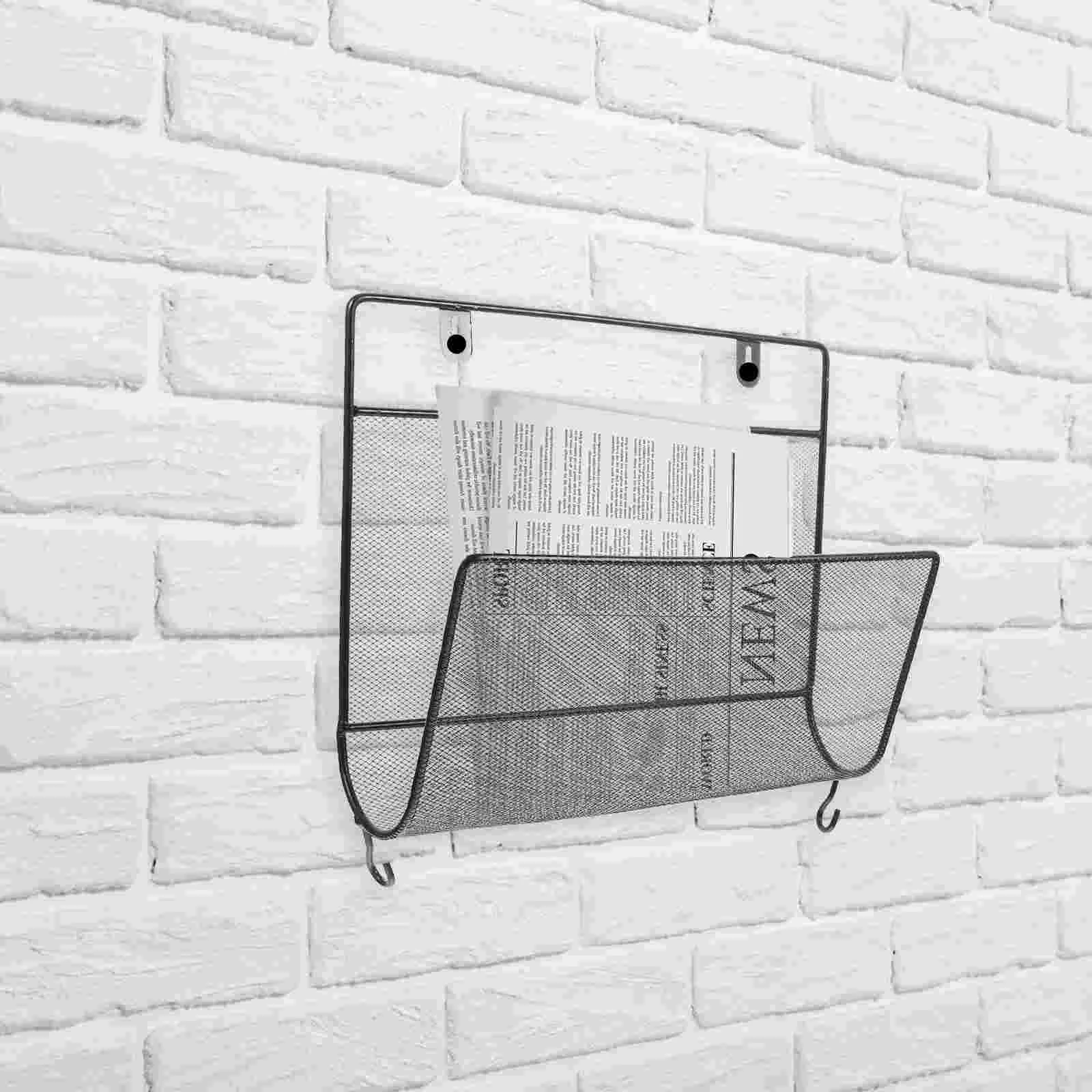 

Wall Paper Organizer Mail Organizer Metal Wall Magazine Rack Iron Book Rack