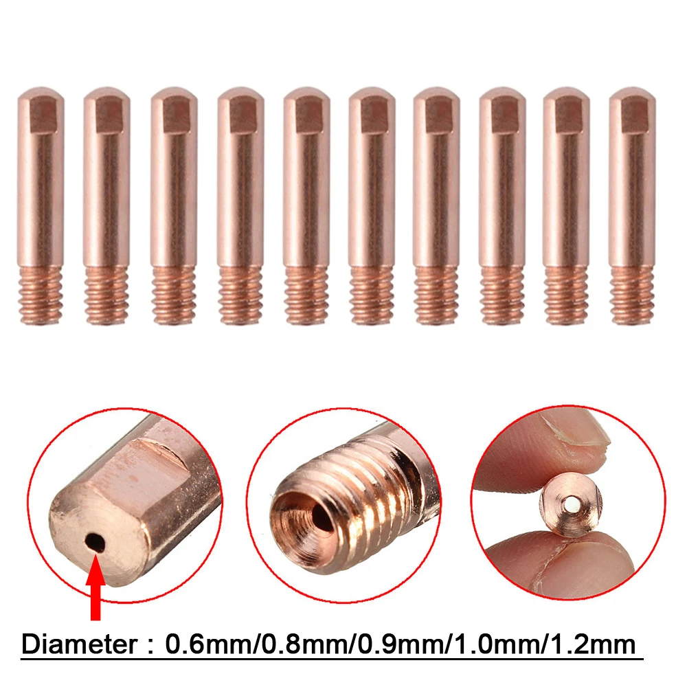 14Pcs 15AK Welding Torch Consumables 0.6mm 0.8mm 0.9mm 1.0mm 1.2mm MIG Torch Gas Nozzle Tip Holder