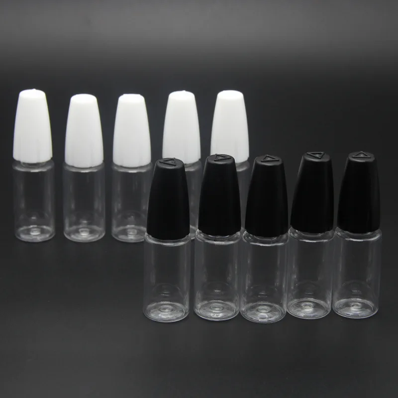 12 Pcs 120ml PE Precision Needle Tip bottle,Applicator graduated Bottle,  Squeeze Bottle Multi Colorful Caps Eliquid Bottles,Dropper Bottle, White