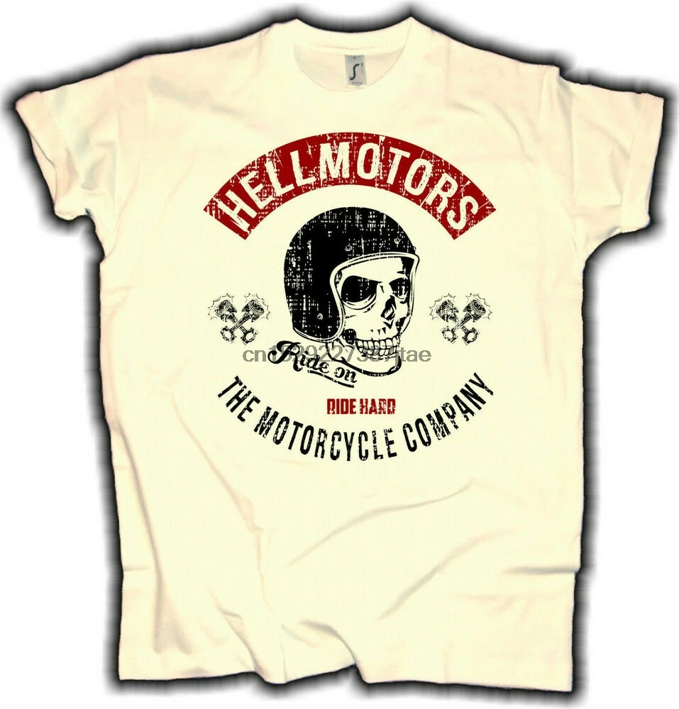 Прочная Байкерская Мужская футболка для езды легкий мотоцикл чоппер кафе