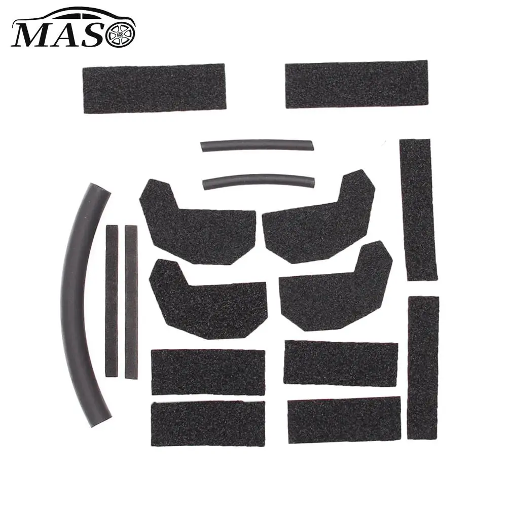 Kit Guarnizioni Blocker In Schiuma Nera Dura Per Jeep Wrangler 2007-2018