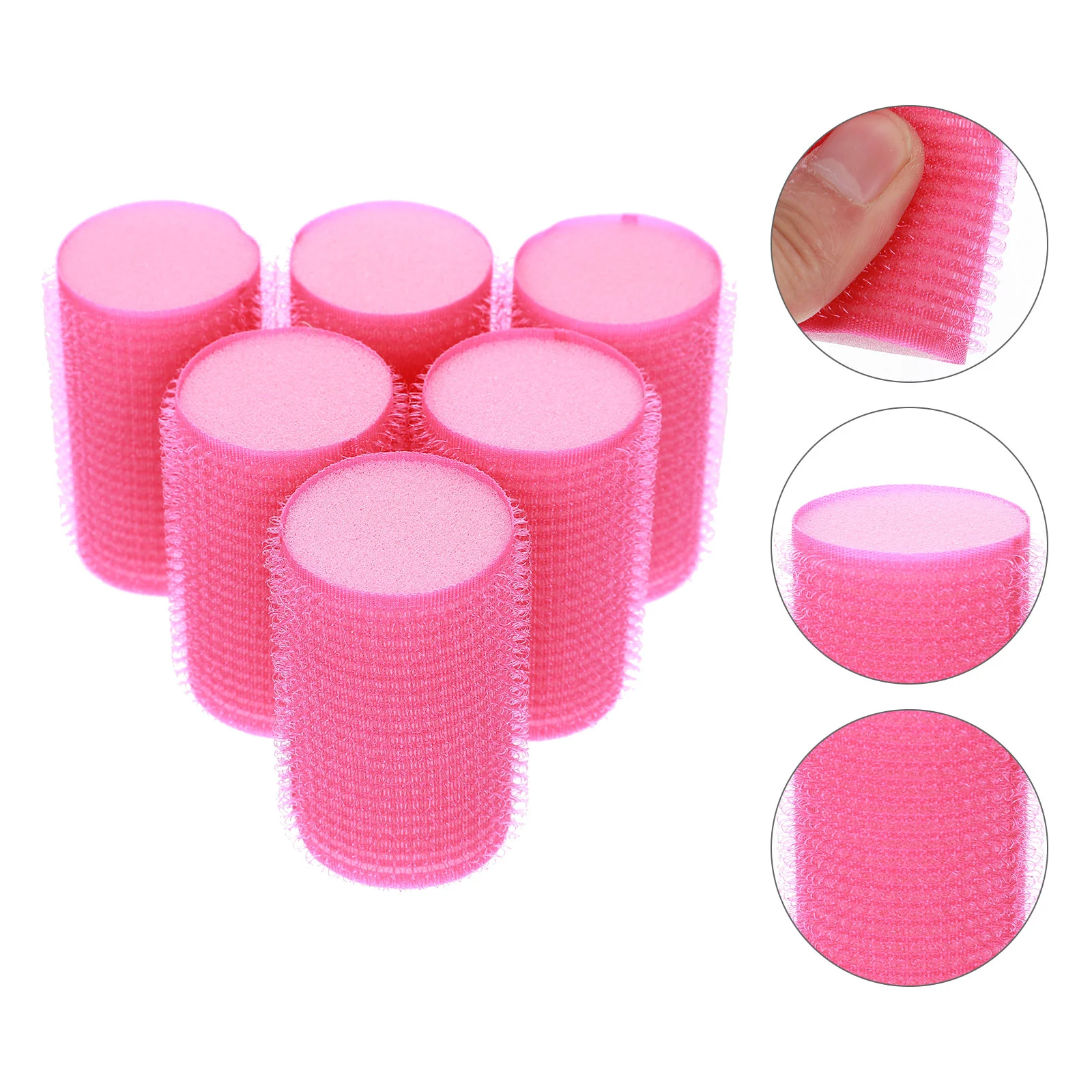 12Pcs Self Adhesive Hair Curler Sponge Rollers Styling Tool Foam Stick Temporary Curls Hair Rollers Salon Accessories