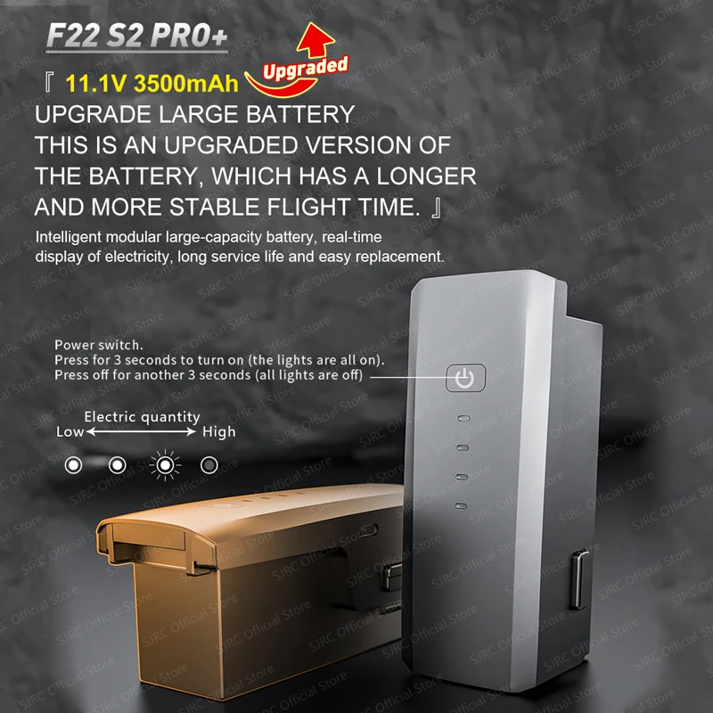 SJRC F22 S2 PRO +  4K  ī޶  ֹ ȸ 2  EIS , 5G  GPS, 6km FPV RC 
