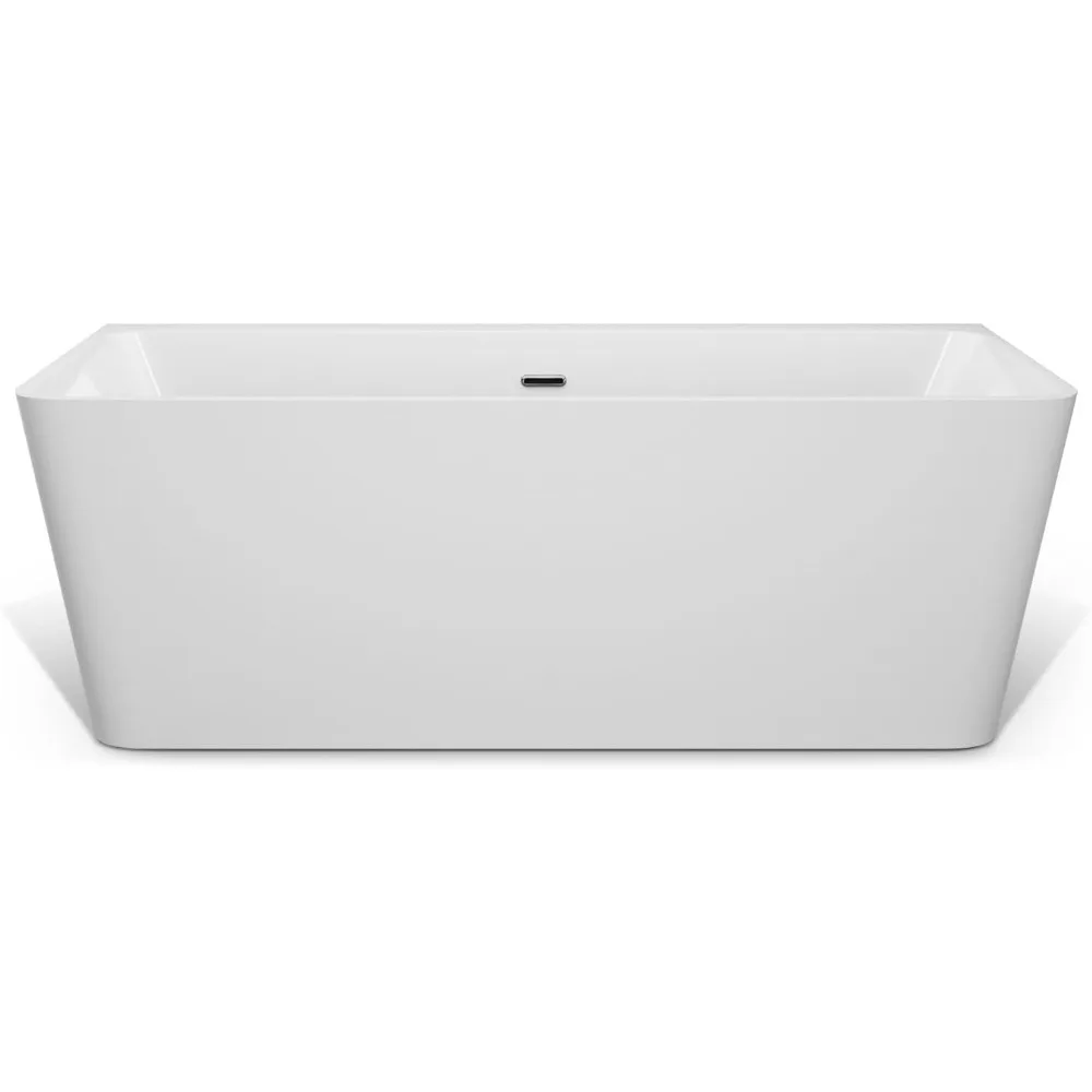 67" Luxury Acrylic Soaking SPA Tub Modern Bathtubs Model 67FT1516, White Bathtubs 6