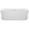 67" Luxury Acrylic Soaking SPA Tub Modern Bathtubs Model 67FT1516, White Bathtubs 6