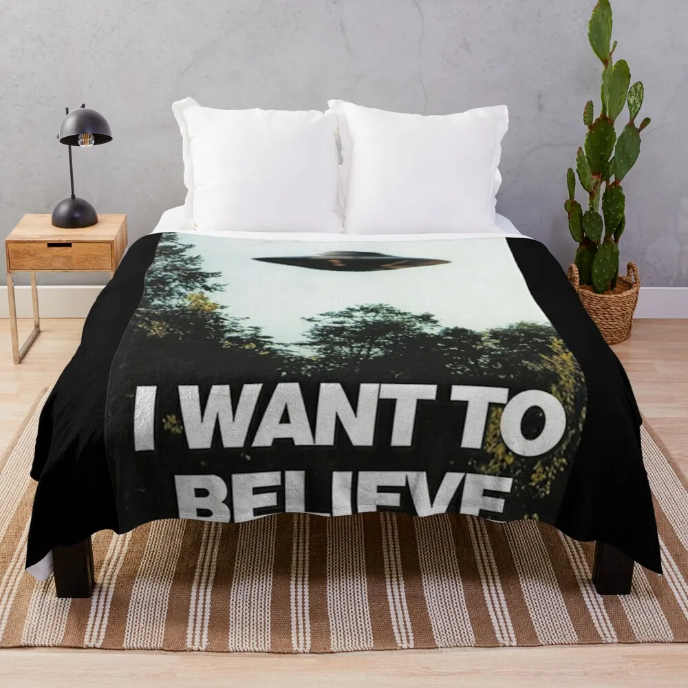 

I Want To Believe Throw Blanket Tourist Blanket Softest Blanket