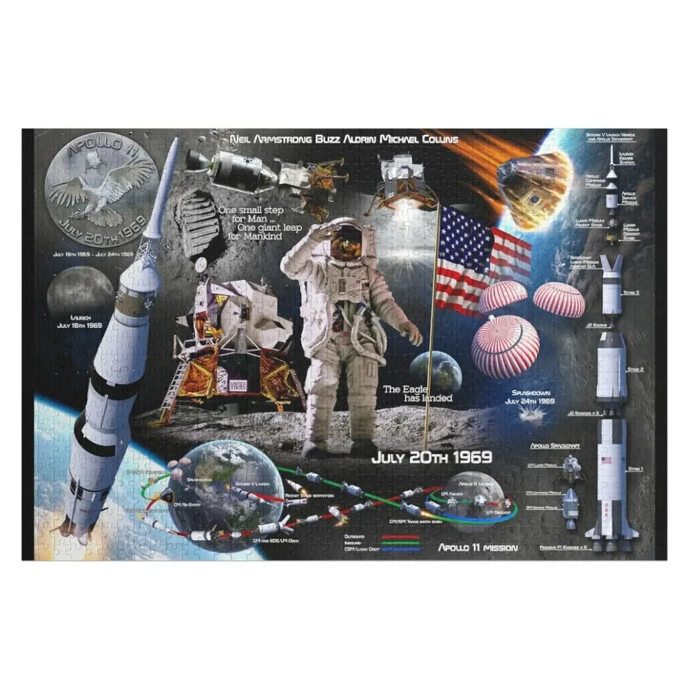 Apollo 11 Jigsaw Puzzle Baby Toy Customized Kids Gift Photo Personalized Gifts Puzzle