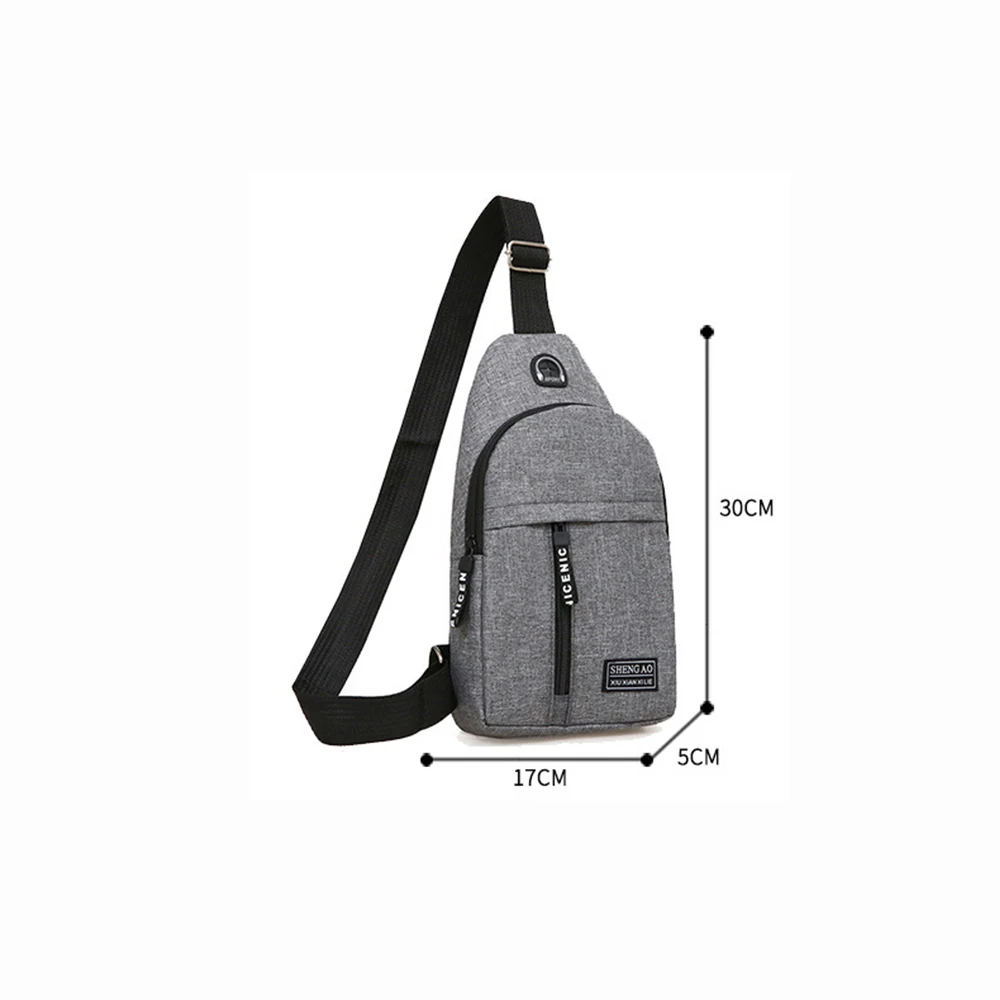 Bag Factor Small EDC Minimalist Crossbody Sling Bag for Men and Women –  RFID Phone Bag Wallet – Chest Shoulder Backpack