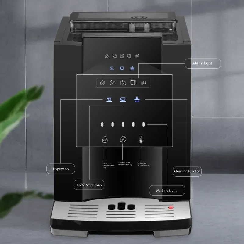 CLT-Q07R Coffee Machine Touch Screen Automatic Coffee Maker italian type small coffee grinder 4