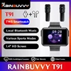 Rainbuvvy T91 Smart Watch With Bluetooth Earphones 1.4" Full Touch Screen Sport Wristband 1