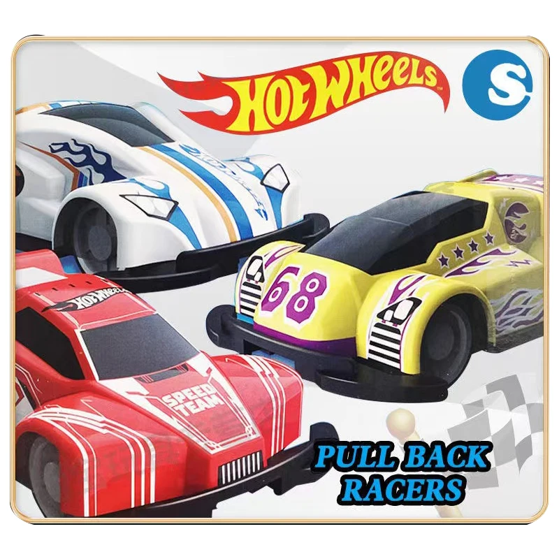 2024 F Case Hot Wheels Car 1:64 Boys Toy 5Pcs Thumb Rebound Car Set Avant Camino Tough Decker Plymouth Barracuda Regalo Di Compleanno