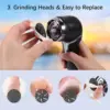 Rechargeable Electric Foot Peeler Pedicure Callus Remover Foot Grinder Calluses Exfoliating Vacuum Cleaner Peeling Machine black 2