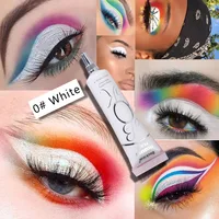 White Dark Eye Shadow Base Cream Eye Concealer Easy To Color Base Makeup 24 Hours Makeup Waterproof Matte Eyeshadow Primer 2