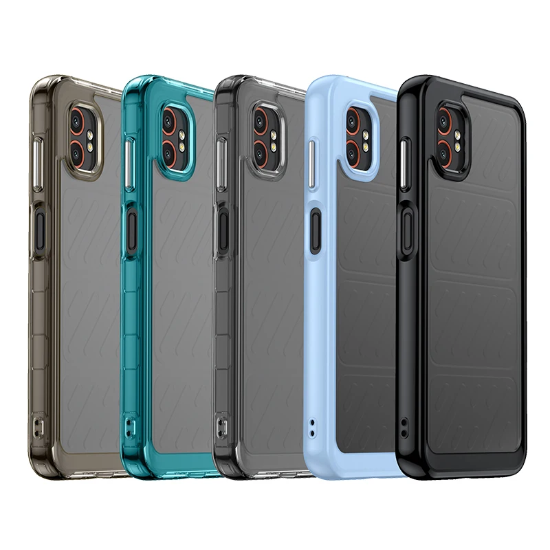 Colorful Soft Edge Silicone Transparent Shockproof Bumper Case