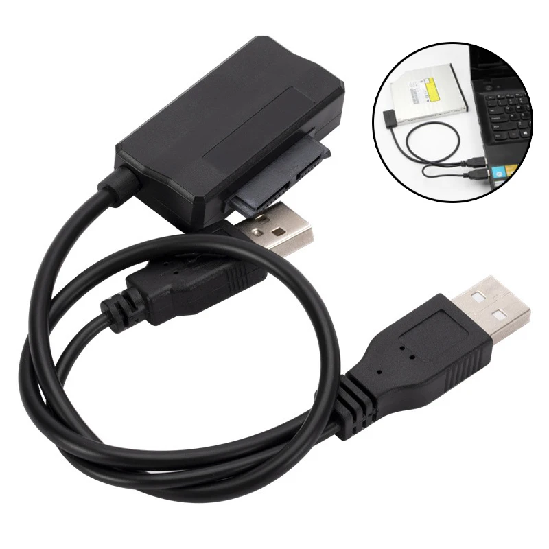 

SATA к USB 3. 0 6pin + 7pin 13pin адаптер кабель внешний кабель питания для оптического привода ноутбука CD/DVD ROM Slimline привод
