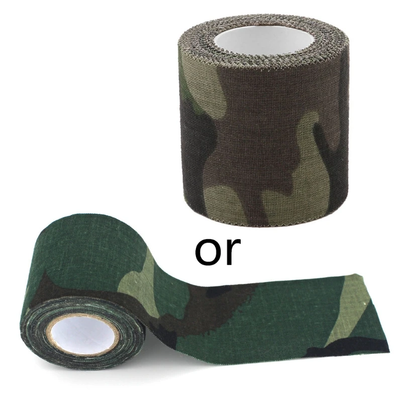 

Self-adhesive Non-woven Camouflage Cohesive Camping Hunting Camo Tape 5M H8WC