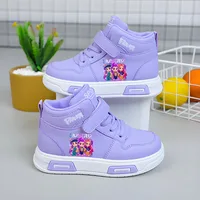 جديد Kpop شيطان هنتر الأطفال أحذية رياضية للفتيات عالية الجودة حذاء الخريف حذاء أبيض حذاء الجري غير رسمي المضادة للانزلاق لينة وحيد Tenis 3