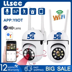 Llsee 2.4g+5g dual-band wifi 1080P ip camera night vision outdoor wireless motion detection security protection monitoring camer