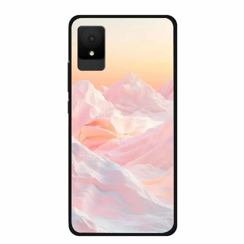 Soft Silicone TPU Phone Cover with Floral Design - Rivers and Mountains Back Case Shield Protector