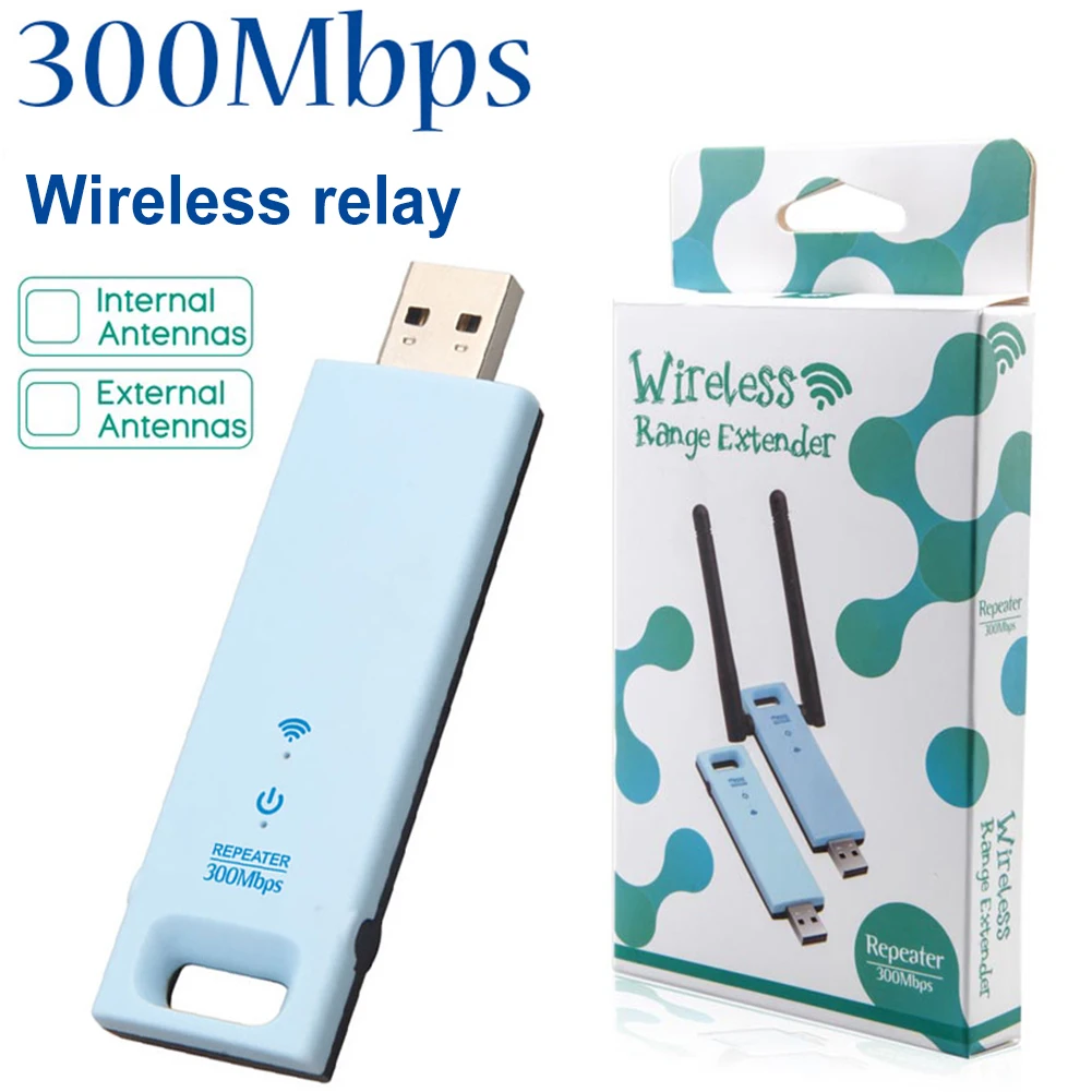 

USB Wi-Fi репитер 300 Мбит/с, 2,4 ГГц