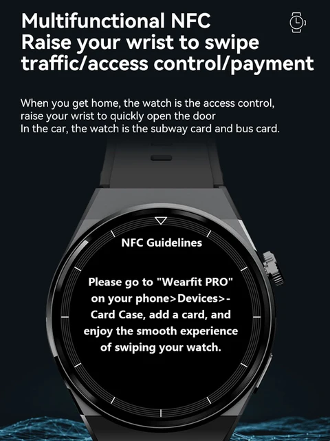 hommes smartwatch Bluetooth talk smartwatch 2023 NFC – Image 3