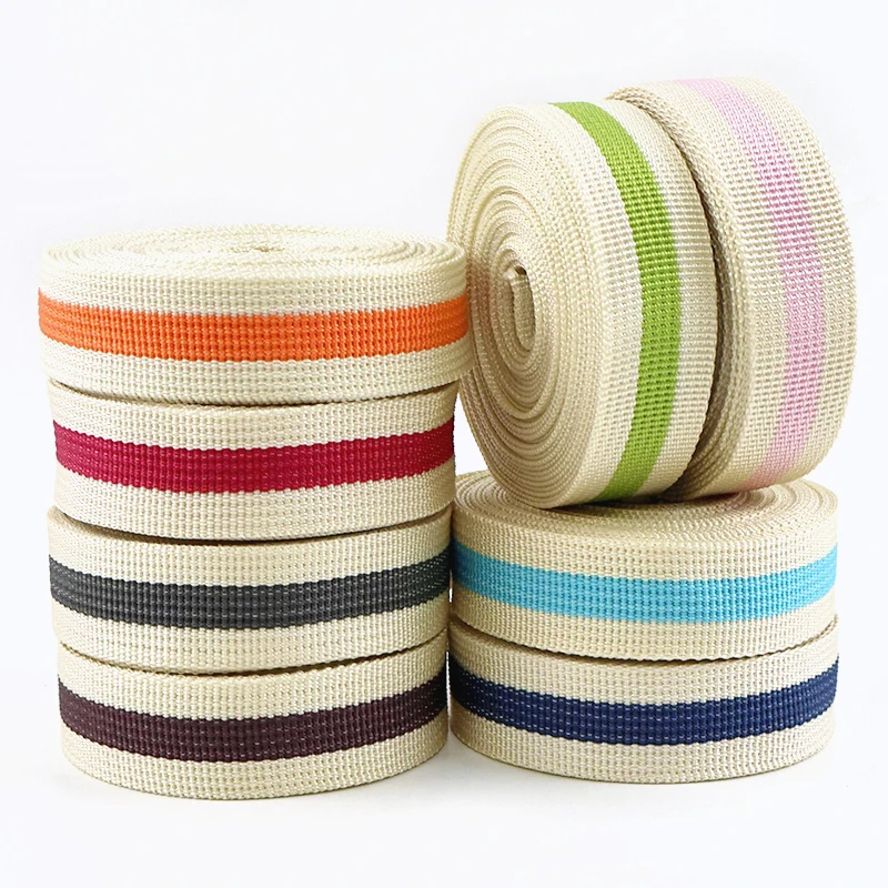 Durable 25mm Decorative Webbing Strap for DIY Accessories and Crafts
