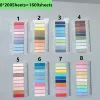 8Packs/Set Transparent Sticky Notes Self-Adhesive BookMarkers Annotation Reading Book Clear Tab Kawaii Cute Stationery 5
