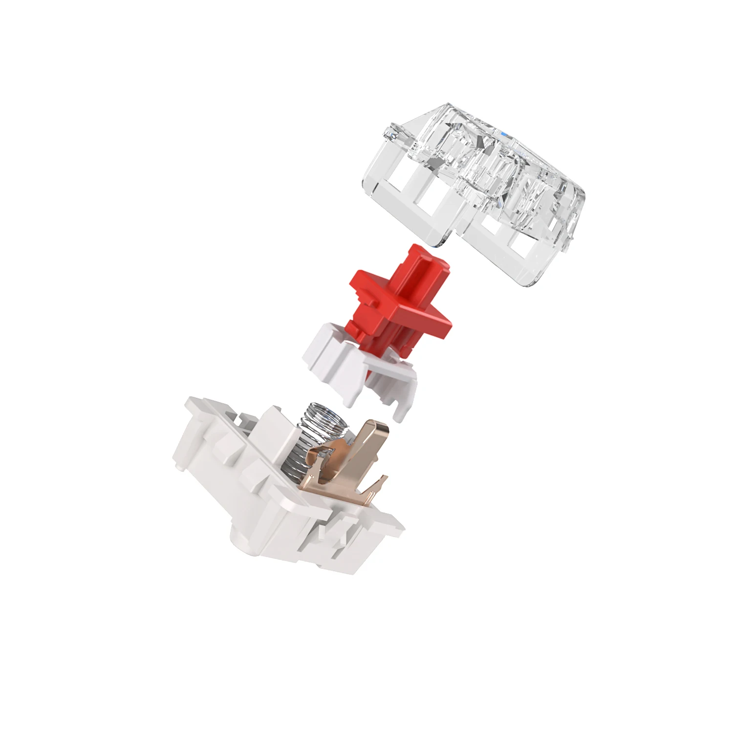 rk royal kludge interruptor de teclado mecânico azul vermelho marrom interruptores eixo corpo