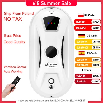 Robot elettronico Aspirapolvere Pulizia delle finestre Lavorazione automatica Vetro elettrico Limpiacristales Telecomando per la casa 1