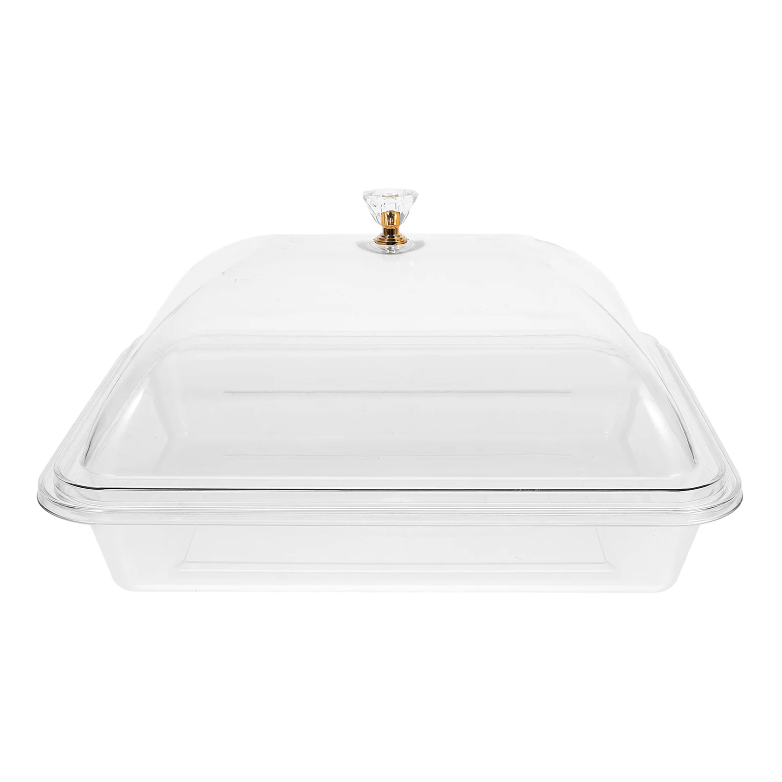 Rectangle Acrylic Tray Covered et Tray Trays For Food Plastic Service Plates Hospitality Fruit Transparent Dinner