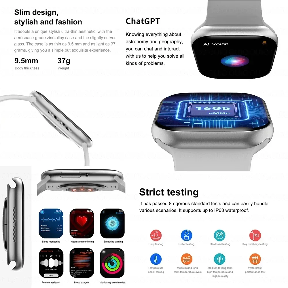 Apple Watch 10 GPS ����Ʈ �ð� 32G �޸� ���� ���� NFC �������� ��ȭ �ȵ���̵� l0S �� ��� Smartwatch �� �� �ø��� 10