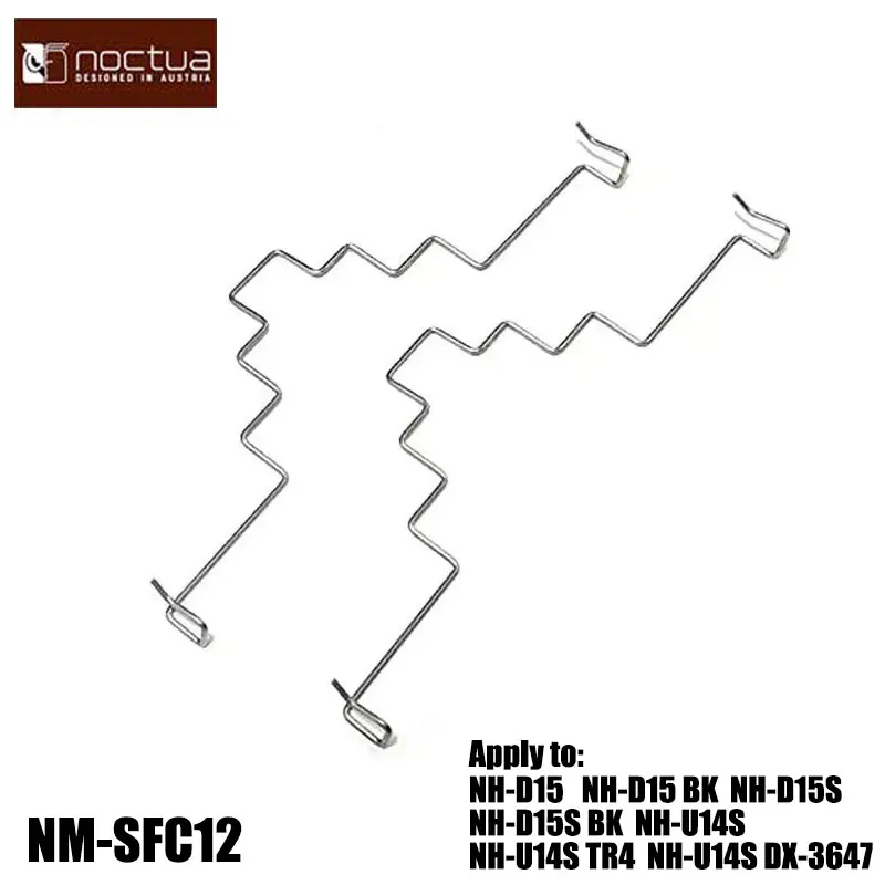 Nocura Nm-Sfc12 Cpu Cooler Fan Snap Hook Staffa Clip In Metallo Per Nh-D15 Nh-U14S Nh-D15S Nh-U14S Tr4 Nh-U14S Dx-3647