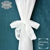 White Jacquard Lace Curtain Partition Curtain Bedroom Home Perforation free Princess Romantic French Small Tulle Gauze Valance 6