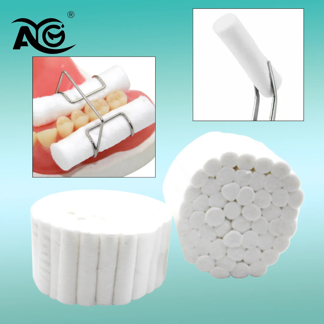 1000 Pcs/20 Rolls Disposable Dental Cotton Wool Roll Medical Consumable Teeth Whitening Cleaning Absorbent Dentistry Materials