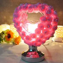 

European Rose Aromatherapy Table Lamp Valentine's Day Romantic Gift Lighting Touch Switch Desk Lamp Aromatherapy Night Light