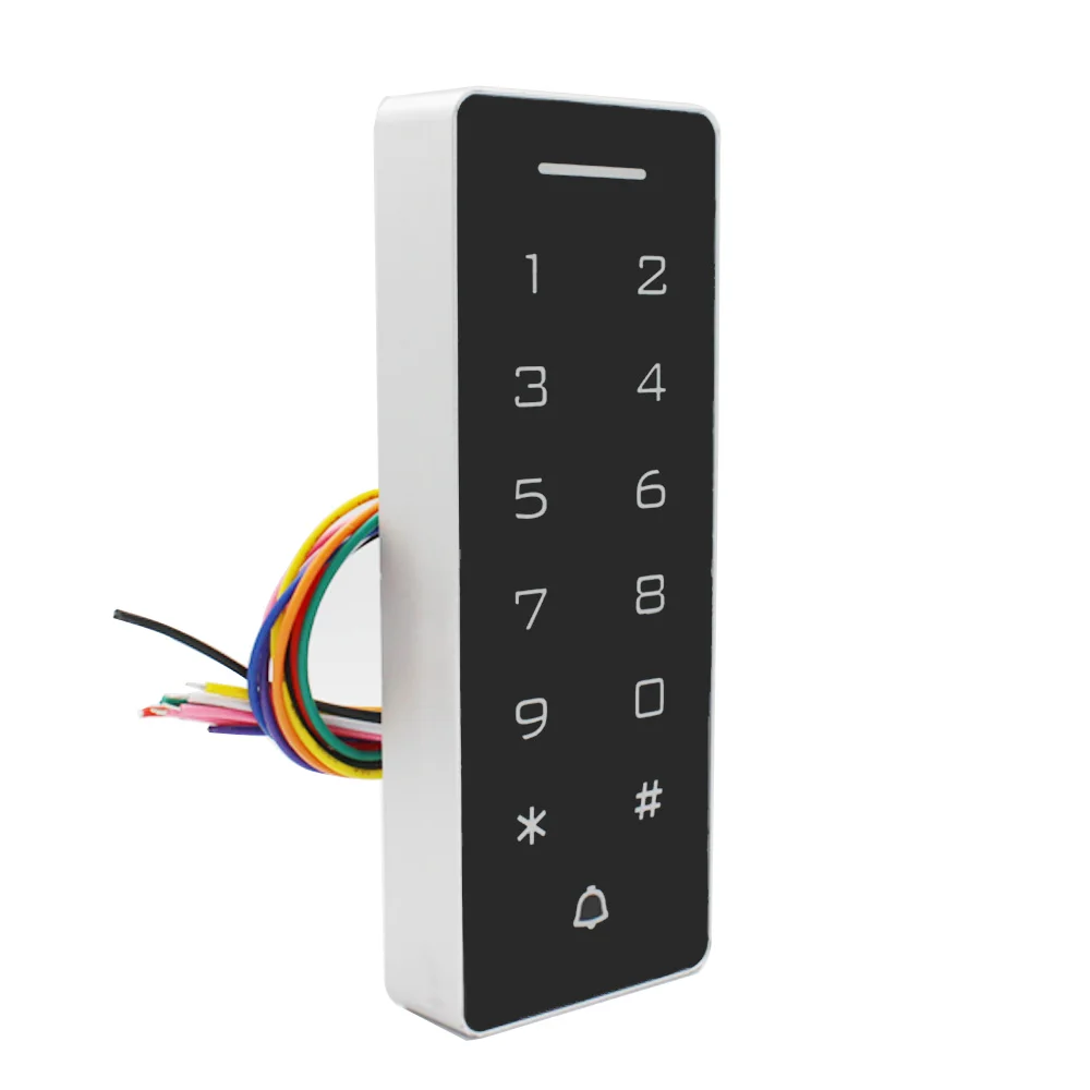 Backlight Touch Access Control Keypad RFID ID IC Proximity WG26 Output Standalone Access Control Card Reader 2000 Users for Home