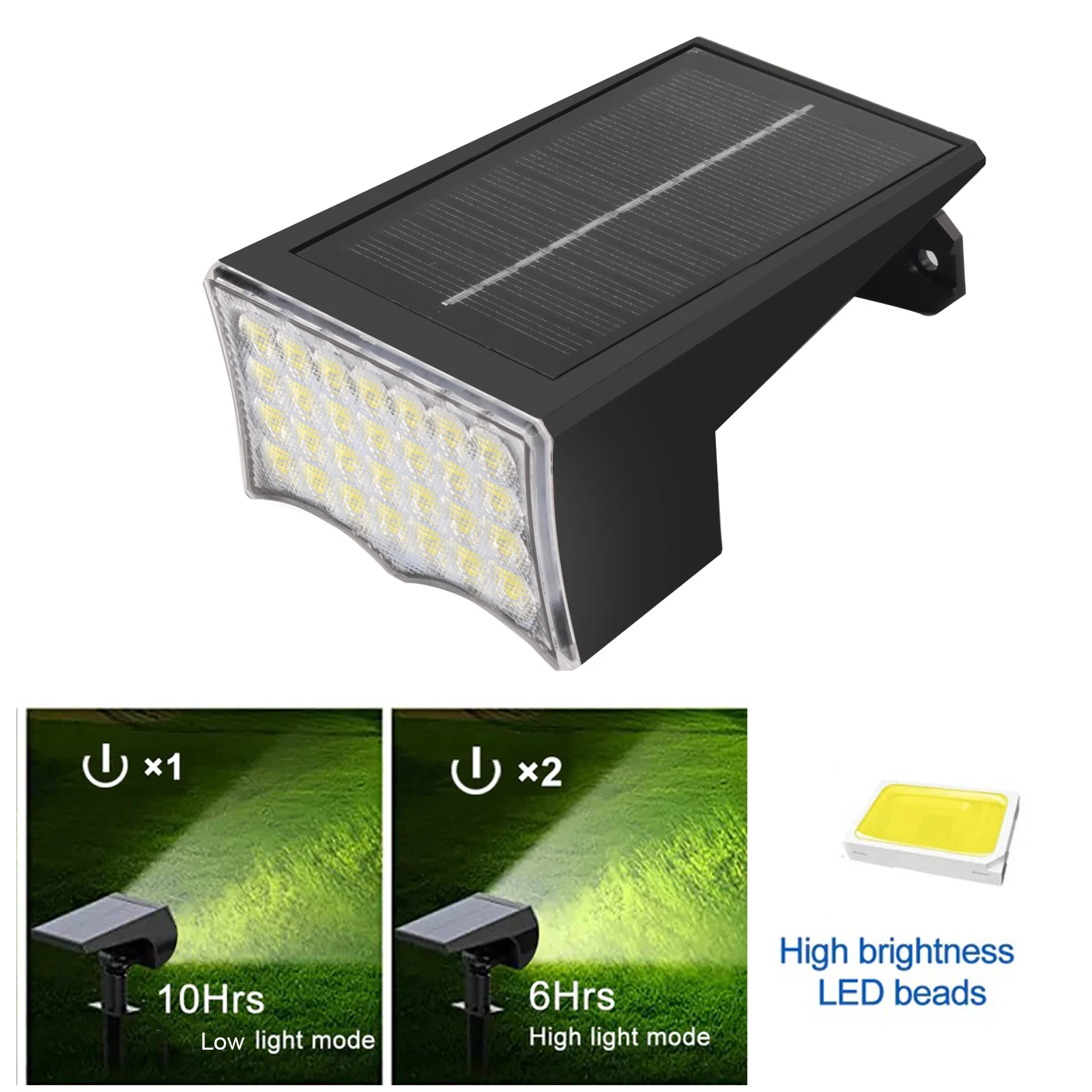 Description Picture 4 of itemSolar Spot lights Outdoor Waterproof IP65 Super Bright 28LEDs 2 Lighting Modes for Outside Landscape Pathway Driveway