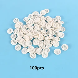 Disposable Finger Cots - Protective Rubber Gloves for DIY Crafting and Epoxy Resin Projects (100 Pack) (White)