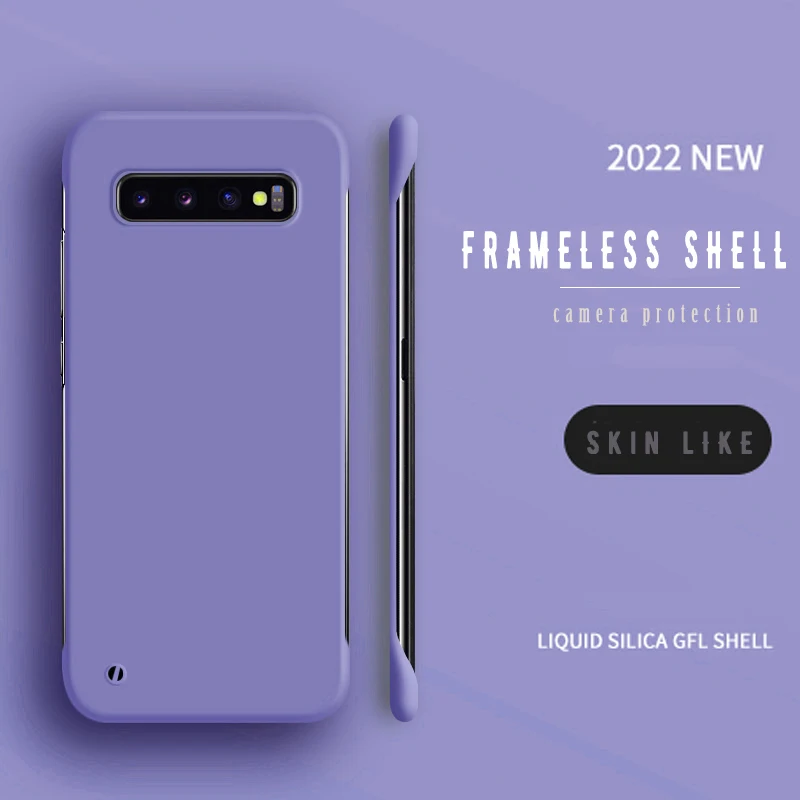 Schlichte, dünne, matte Handyhülle für Samsung Galaxy S22 S21 S20 FE S10 Plus Bumper Note 20 Ultra 10 Plus Randlose Hülle_voghion.com