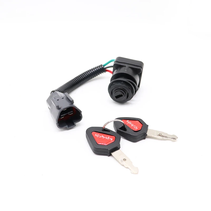 Kubota Excavator Universal Ignition Switch Ignition Lock key start Switch Lock For U15 U20 U25 U30 KX155 163 175