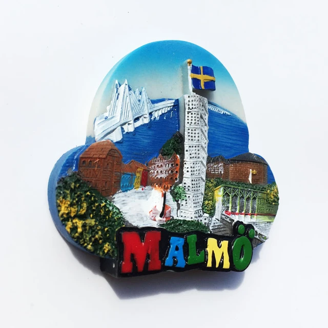 Aimants décoratifs commémoratifs de Malmö, Europe du Nord, Suède, Paysage  emblématiques, Tourisme créatif, Artisanat, Cadeau, Aimants de  réfrigérateur - AliExpress