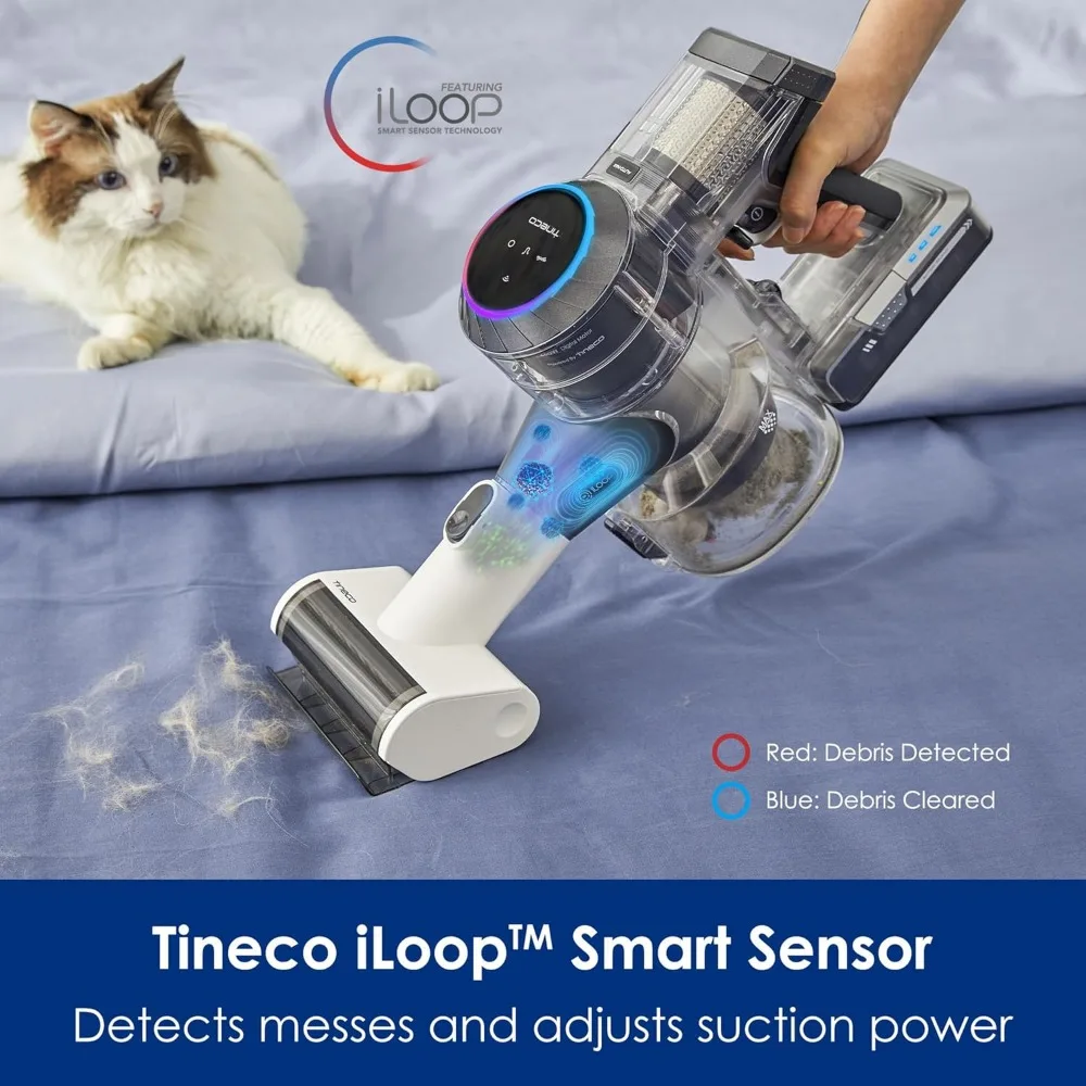 Tineco Pure ONE S11 Ultra Cordless Stick Vacuum Cleaner, Smart Handheld Lightweight and Quiet,ZeroTangle Brush 5