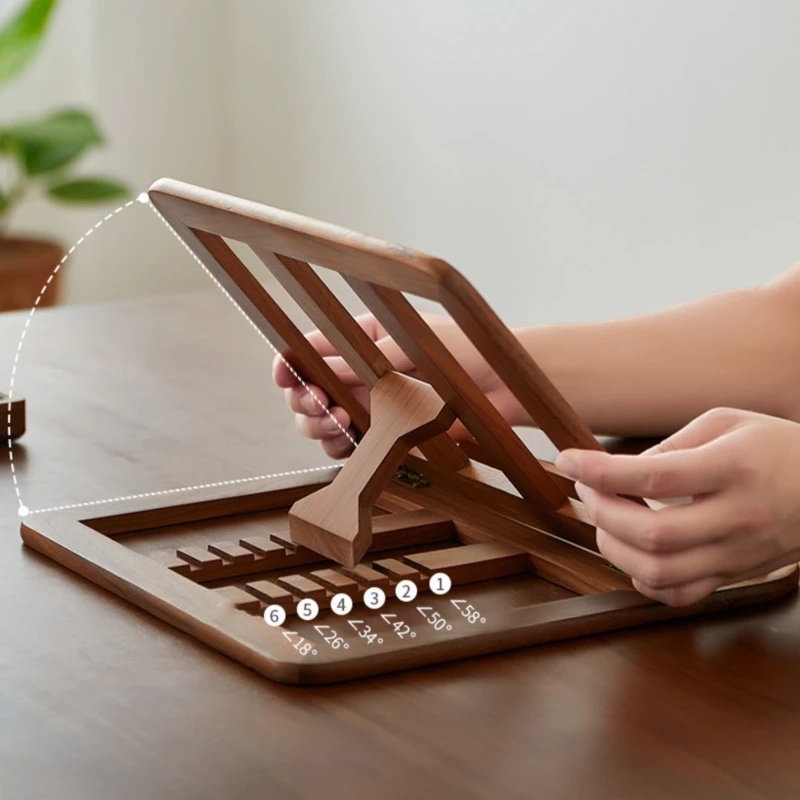 Wood Laptop Notebook Holder Computer Support For MacBook Air Pro 11-16 Height Adjustable Flat Mini Shelf OYIXINGER