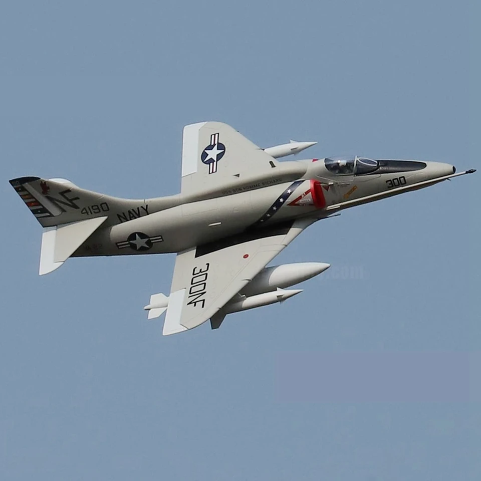 ラジコン飛行機a4,A-4E/f,スカイホーク,80mm,edf,ジェットpnp