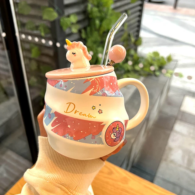 Tasse avec Couvercle Licorne