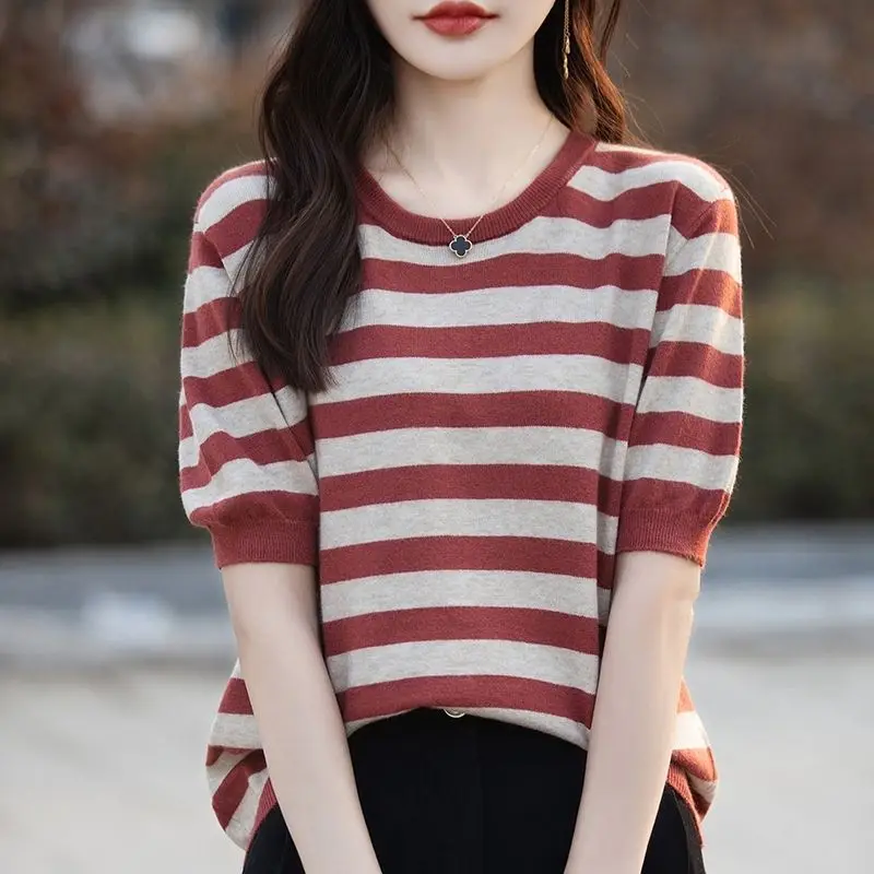 Fringed Cloak Shawl Hair Ball Round Neck Pullover Solid Color Sweater Women
