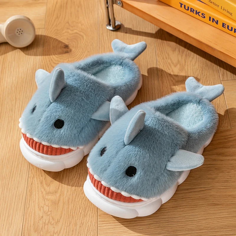 Casual Fluffy Slippers Women Home Flats Cute Cartoon Designer Shoes Girls Fashion Winter Platform Slipper House Warm Footwear — view 3