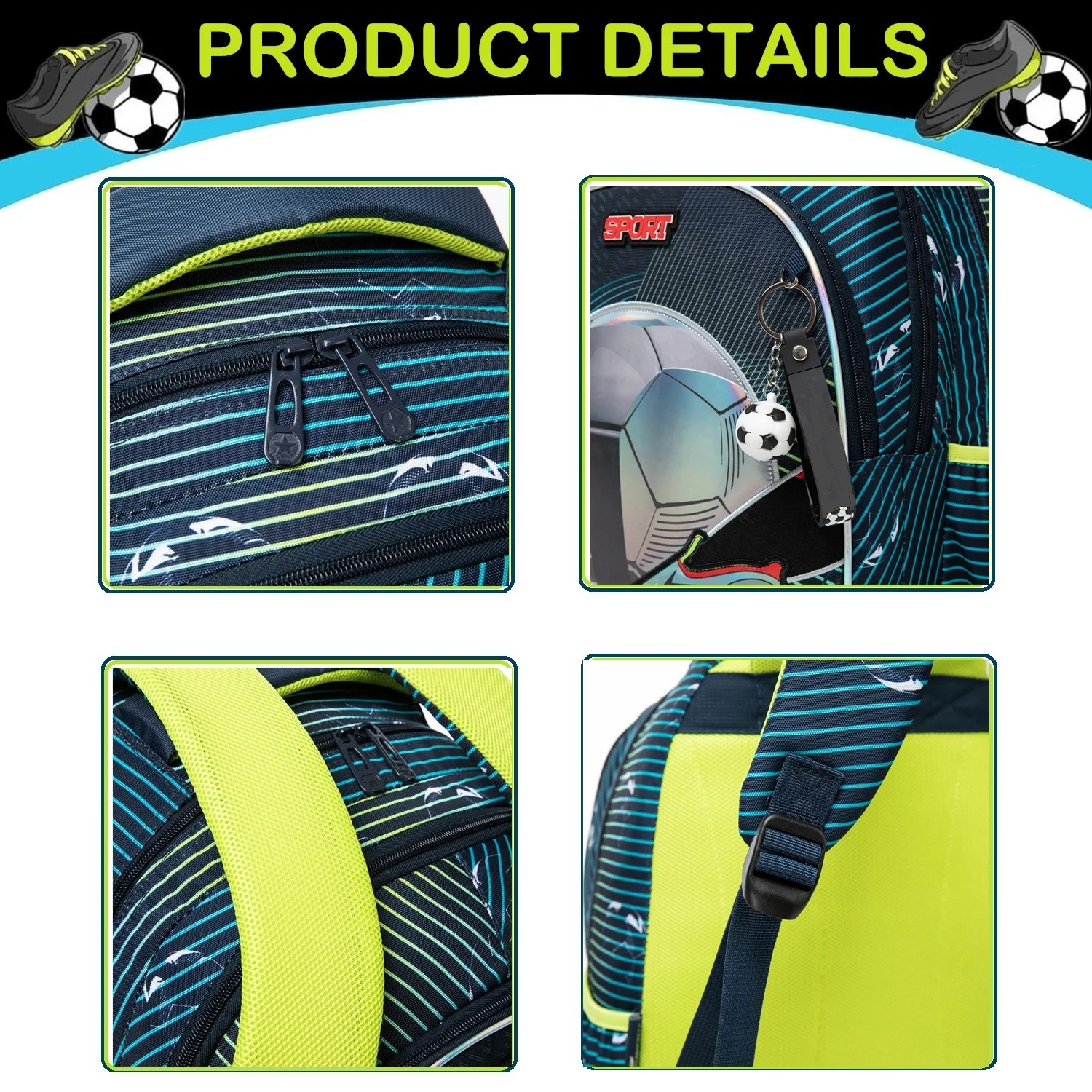 School Bags for Boys Elementary Students Backpack Set with Lunch Bag Pencil Case Kids Back to School Bookbag Mochilas 4